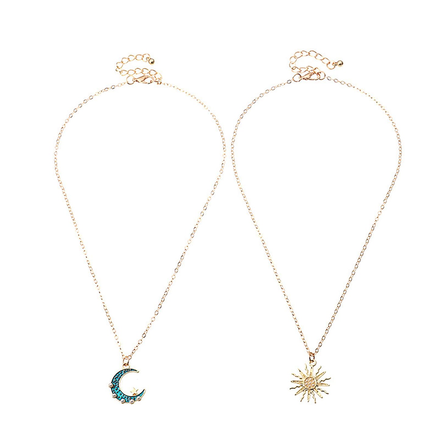 Sun Moon Pendant Necklaces