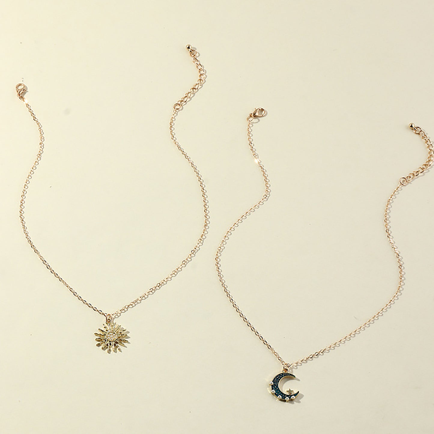 Sun Moon Pendant Necklaces