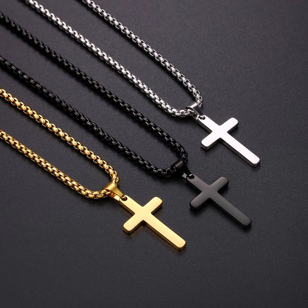 Cross Titanium Steel Necklace