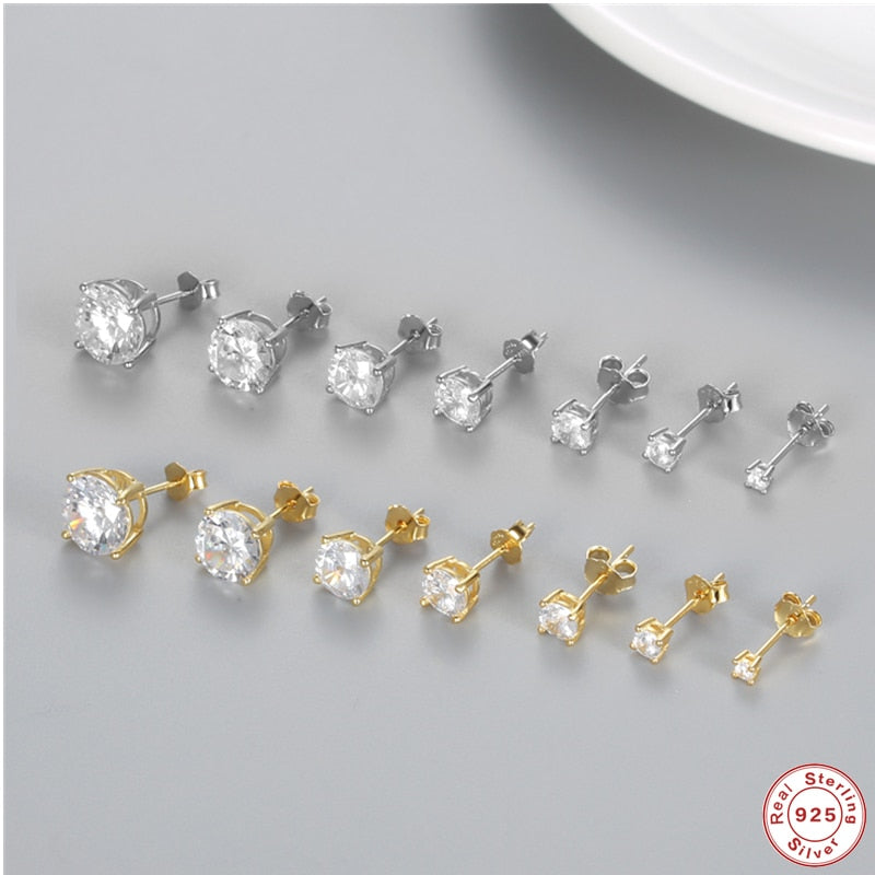 Shiny Crystal Ear Studs