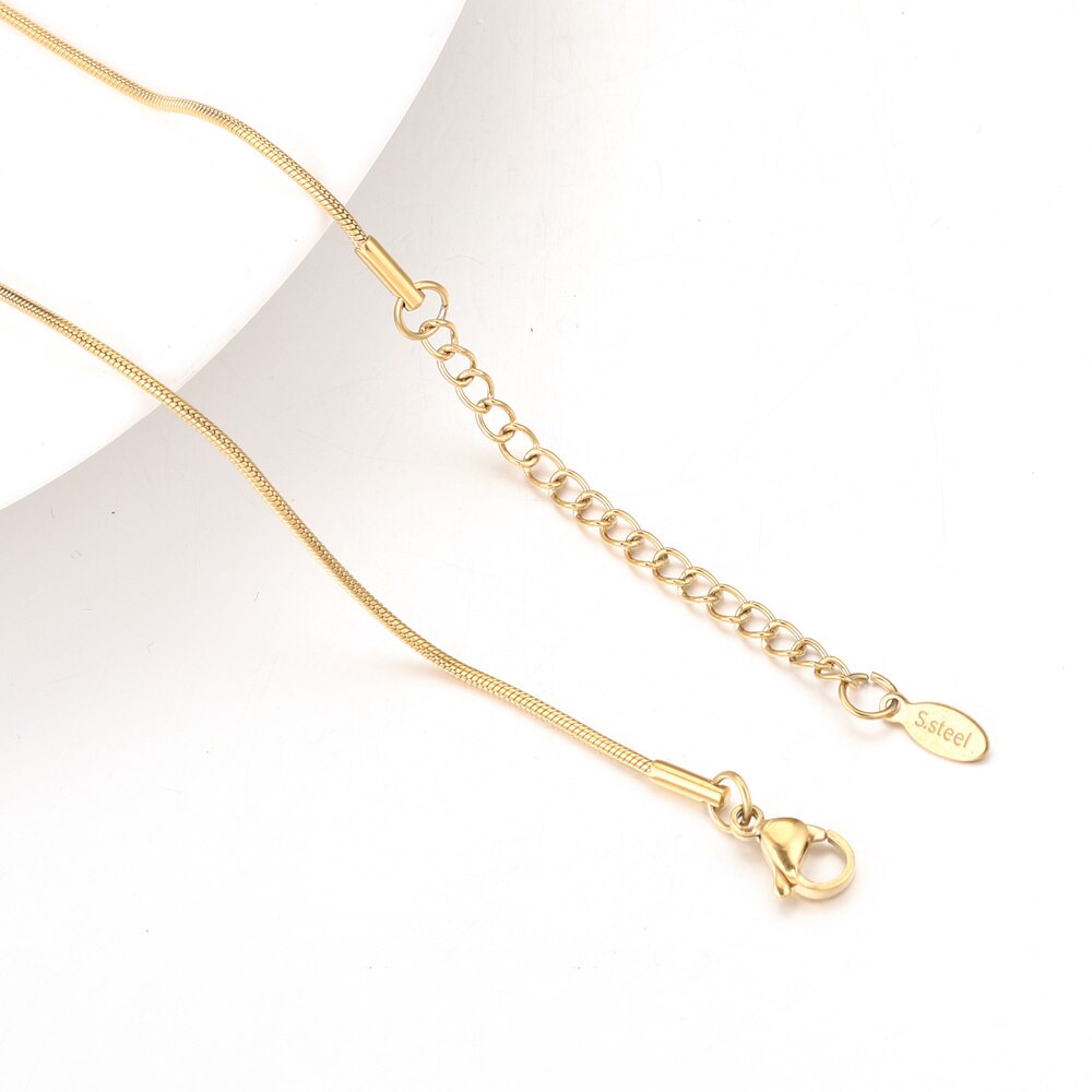 5pcs Wholesale Gold Snake Round Chain