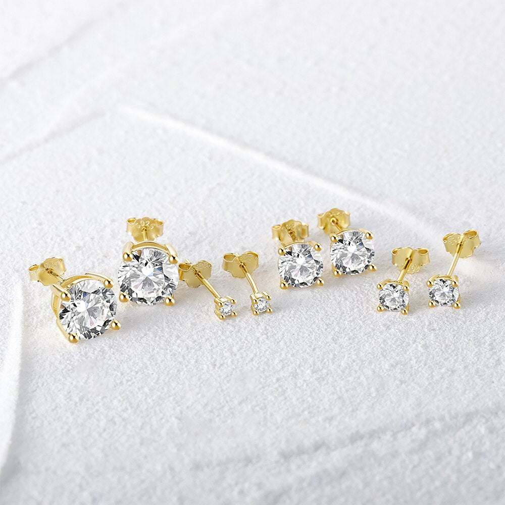 Shiny Crystal Ear Studs