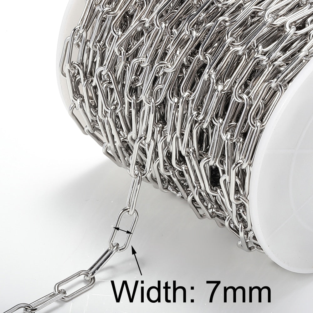1m Gold Stainless Steel Chain Multi Styles