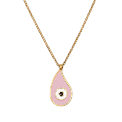 Pink Evil Eye Necklace