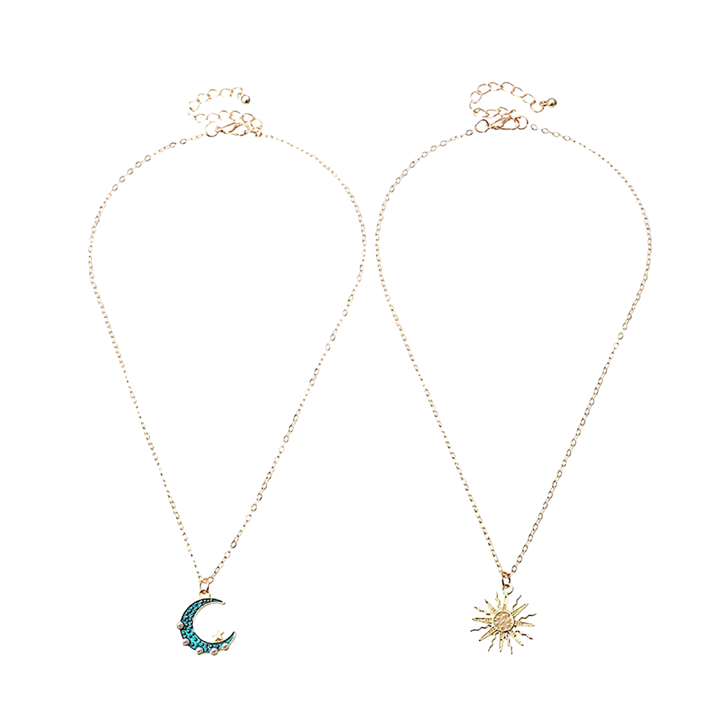 Sun Moon Pendant Necklaces