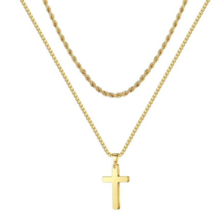 Cross Titanium Steel Necklace